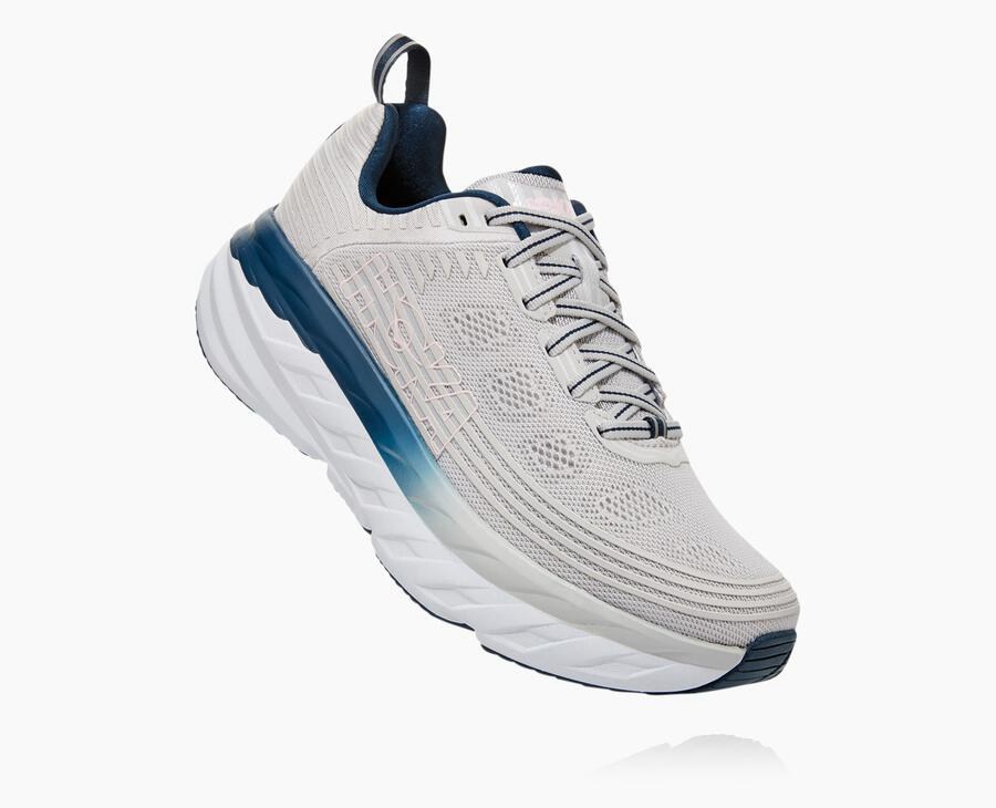 Basket Hoka One One Bondi 6 Femme - Grise - YIU-924560